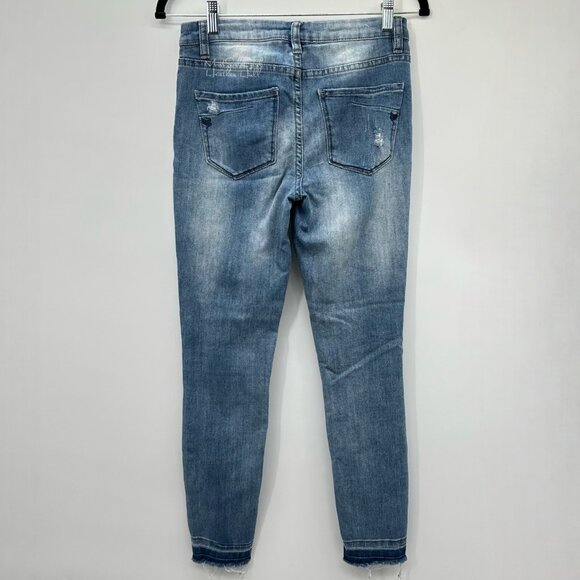 Banjara Worn Wash Ripped Distressed Ankle Jeans 25 - Picture 4 of 6